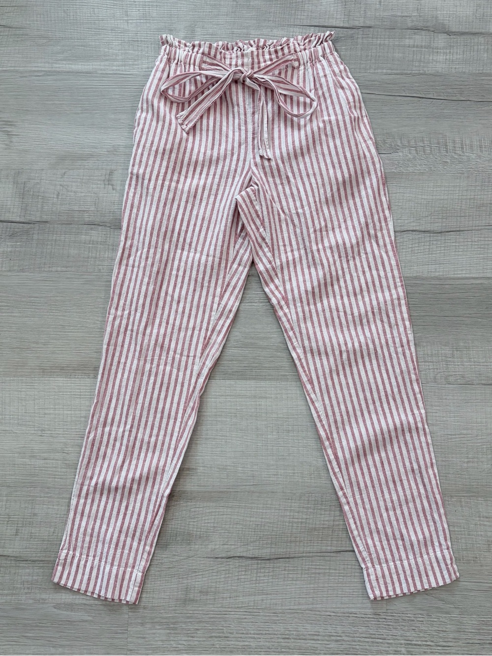 beachlunchlounge Giavanna Stripe Beach Pants With Pockets Linen Blend XS